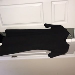 Dark gray shirt dress